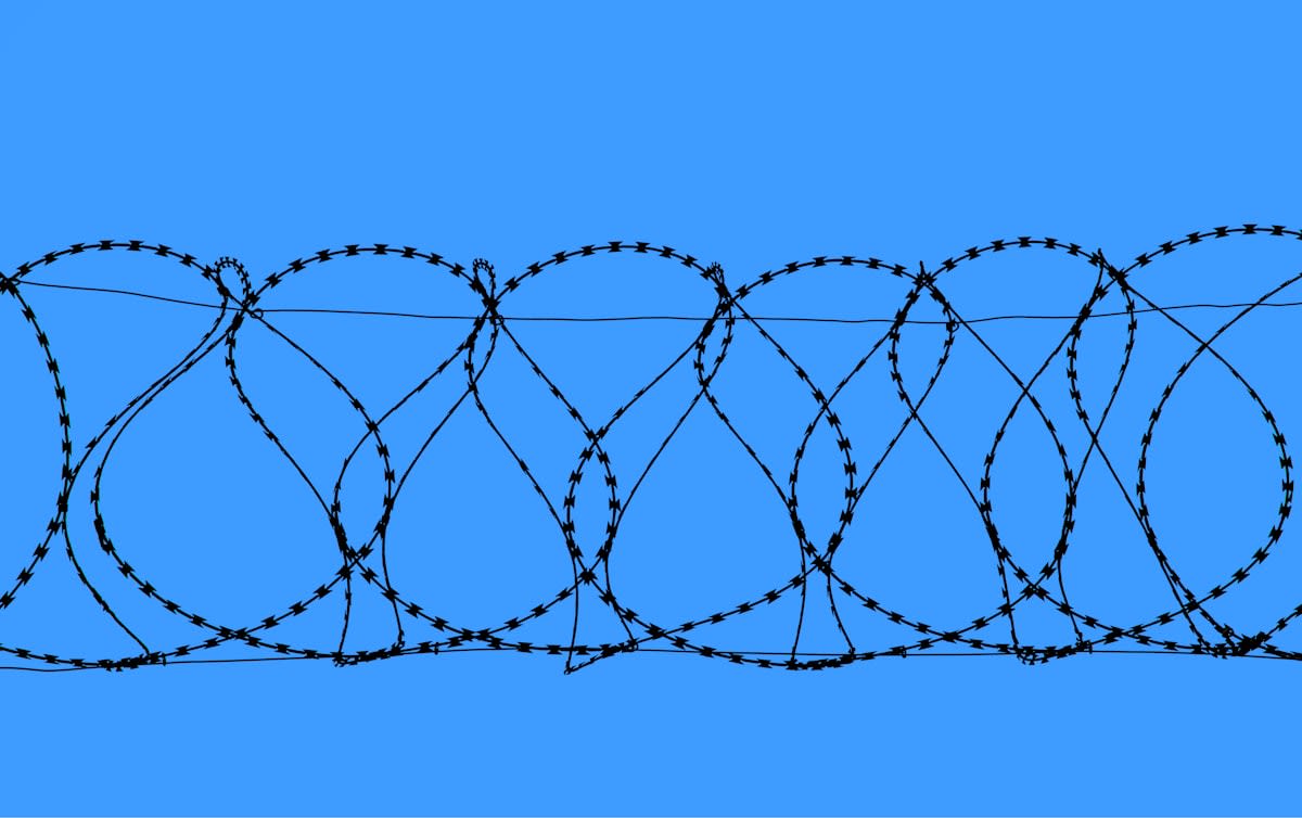 A diagram showing a loop being broken by a barrier