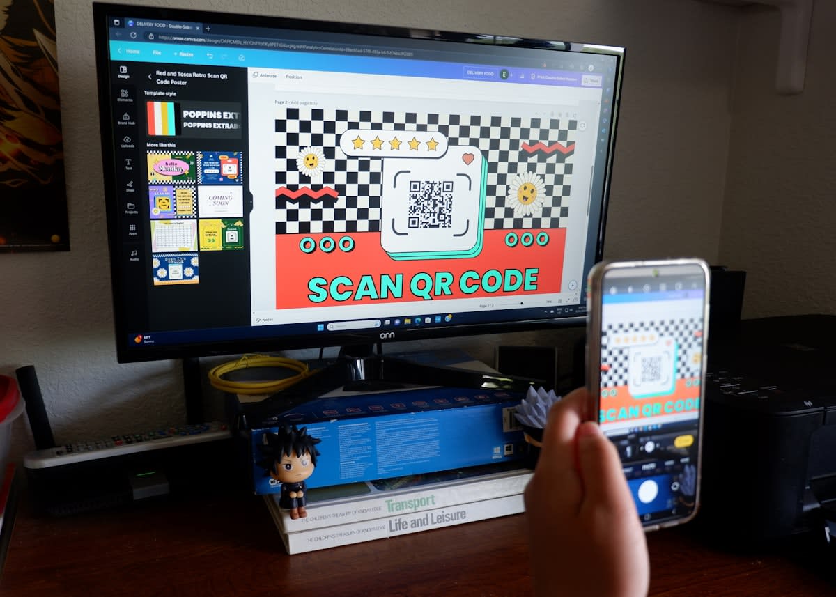 Digital badges and certificates on a screen