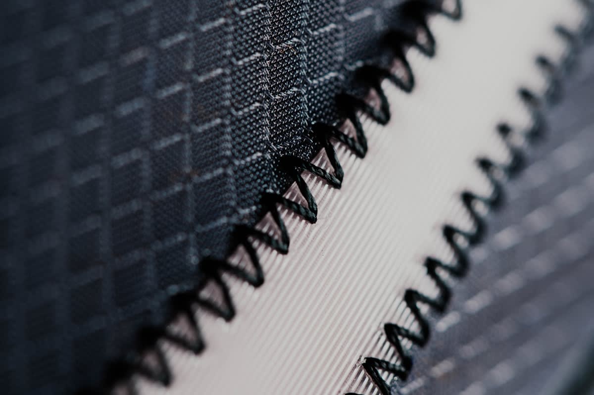 Close up of high quality fabric and tailoring