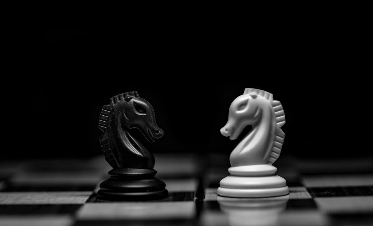 chess pieces on a board