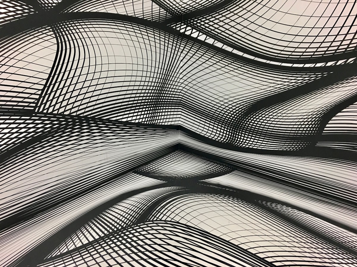 Abstract representation of intersecting lines and networks