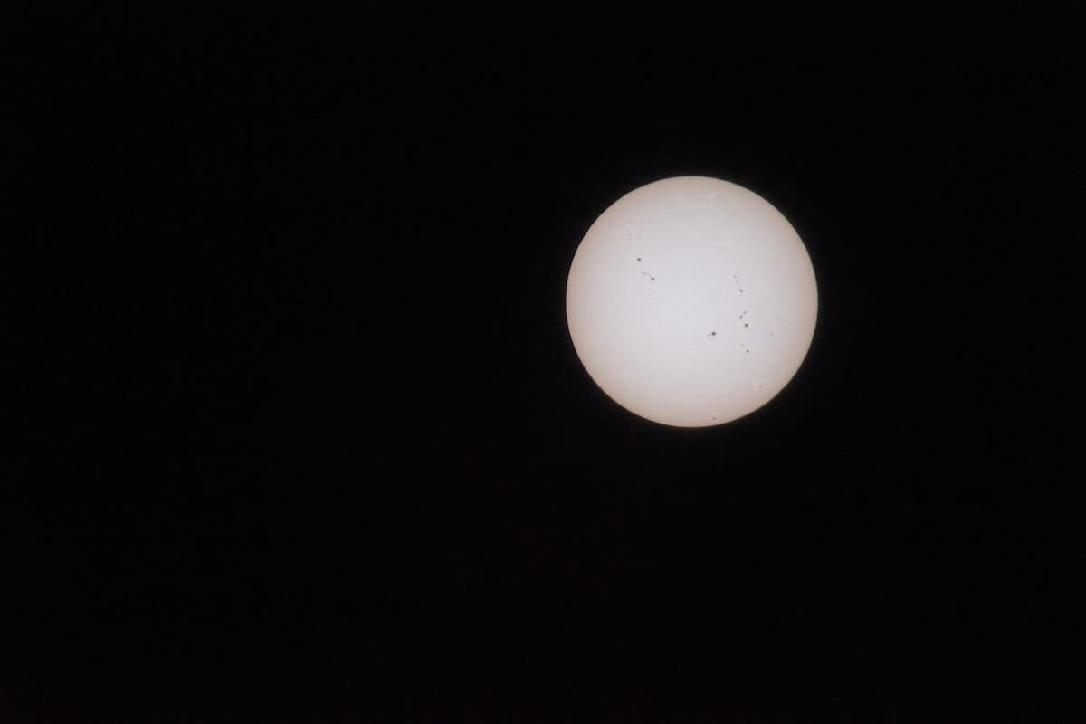 Close up of the sun with solar flares