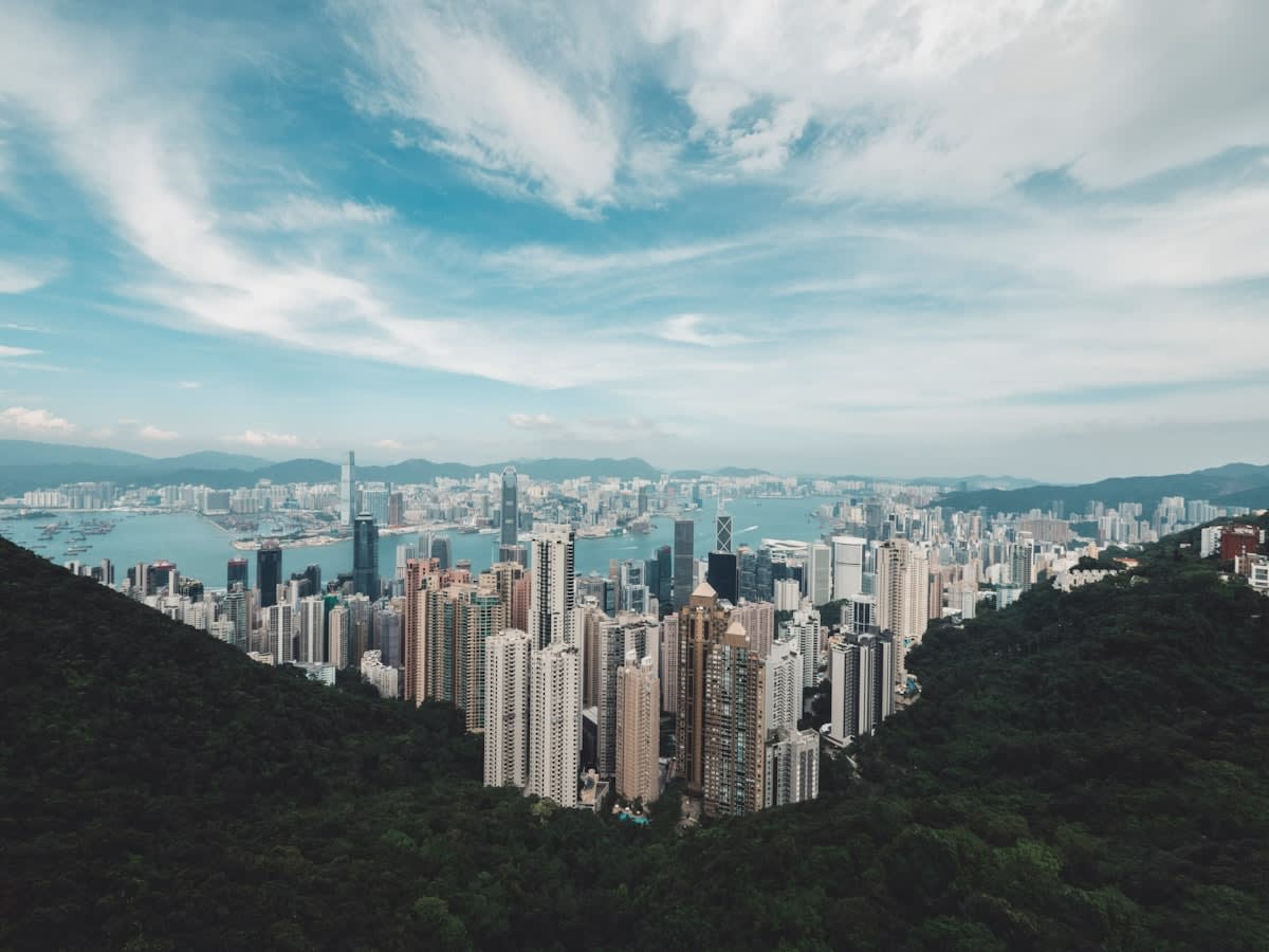 Modern Asian city skyline