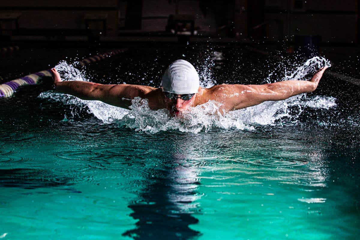 Athlete in deep focus during a high-stakes competition