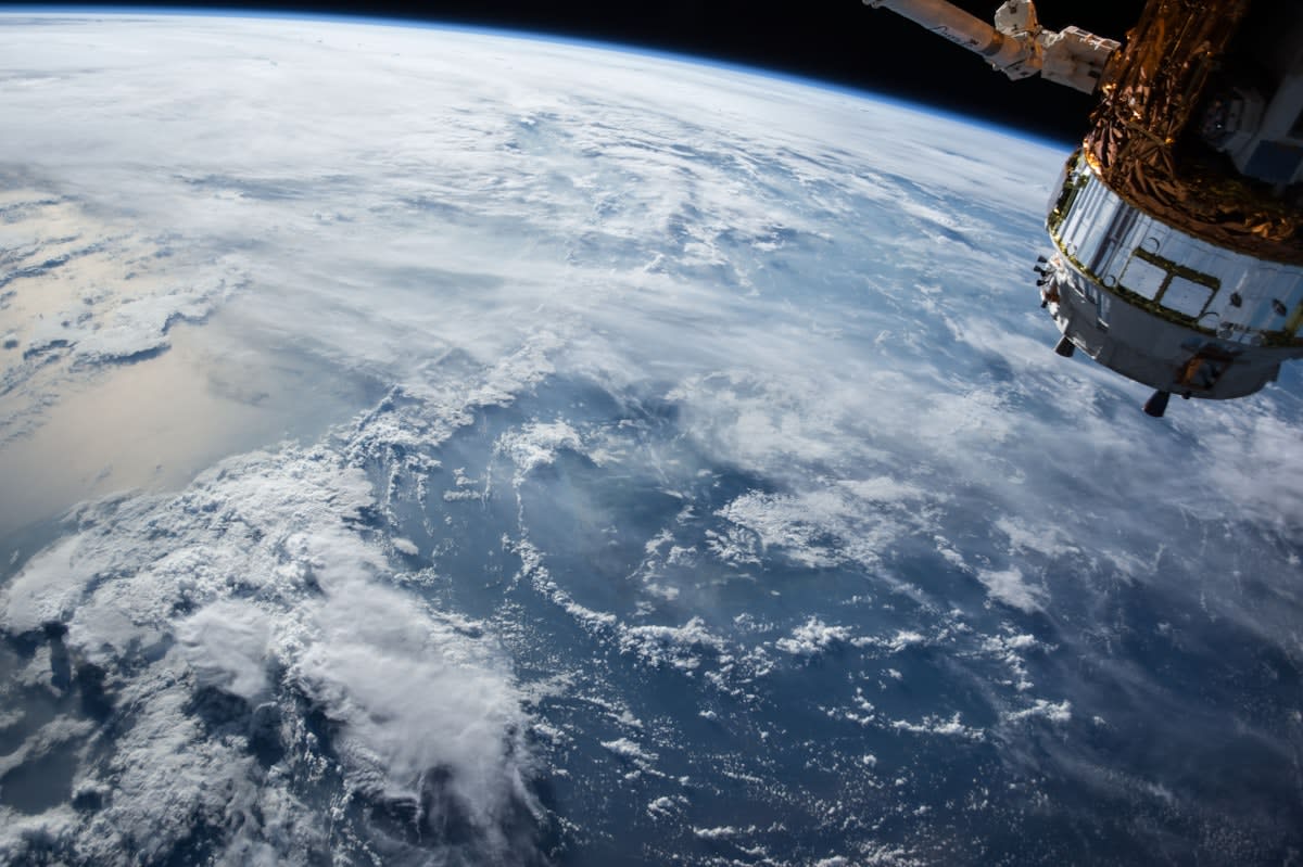 Satellite view of Earth from space
