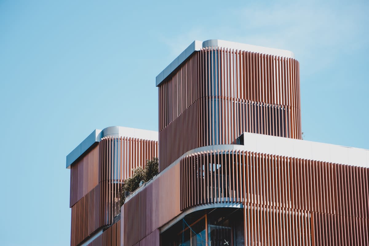 Modern architecture in an urban setting