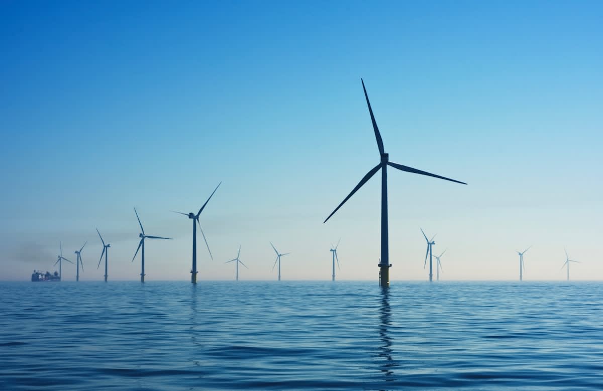 Modern energy infrastructure and wind turbines