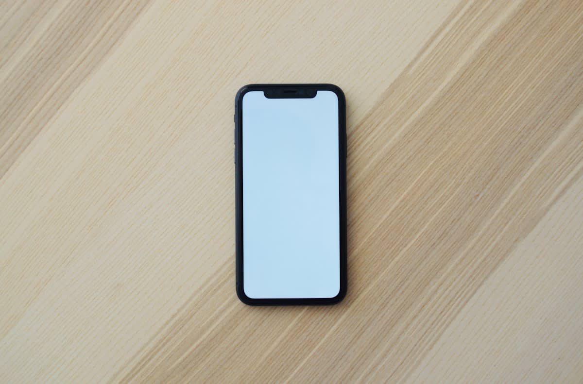 Modern smartphone on a sleek surface