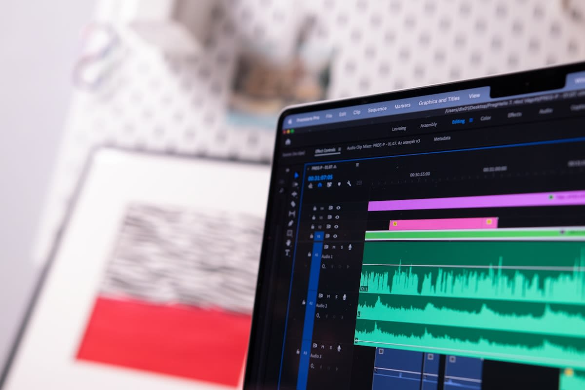 A professional orchestrating a complex digital and physical workflow