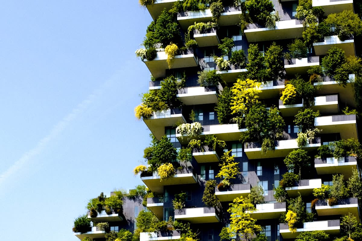 digital twin visualization of a sustainable building