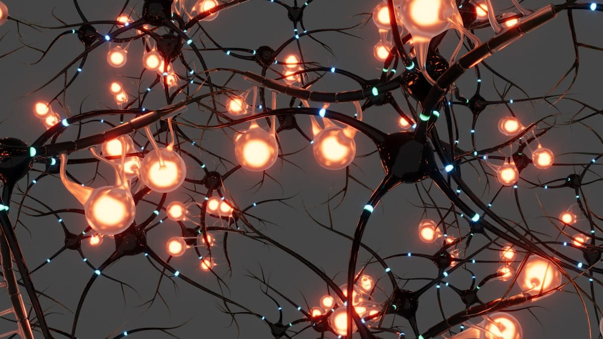 Neural network visualization representing cognitive load