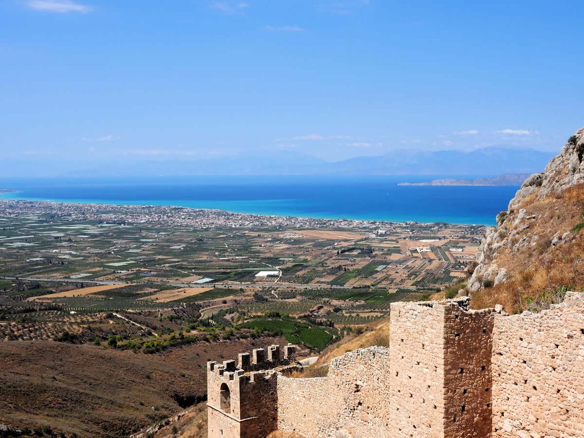 Ancient ruins of a Mediterranean city