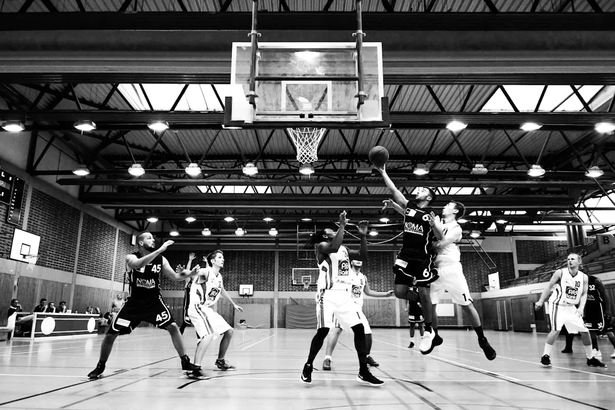 Fast paced sports like basketball or football