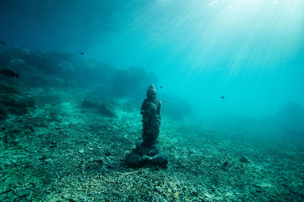 Ancient Greek amphorae underwater