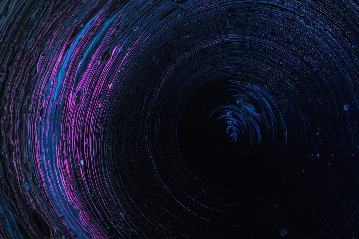 Abstract visualization of quantum particles and spin