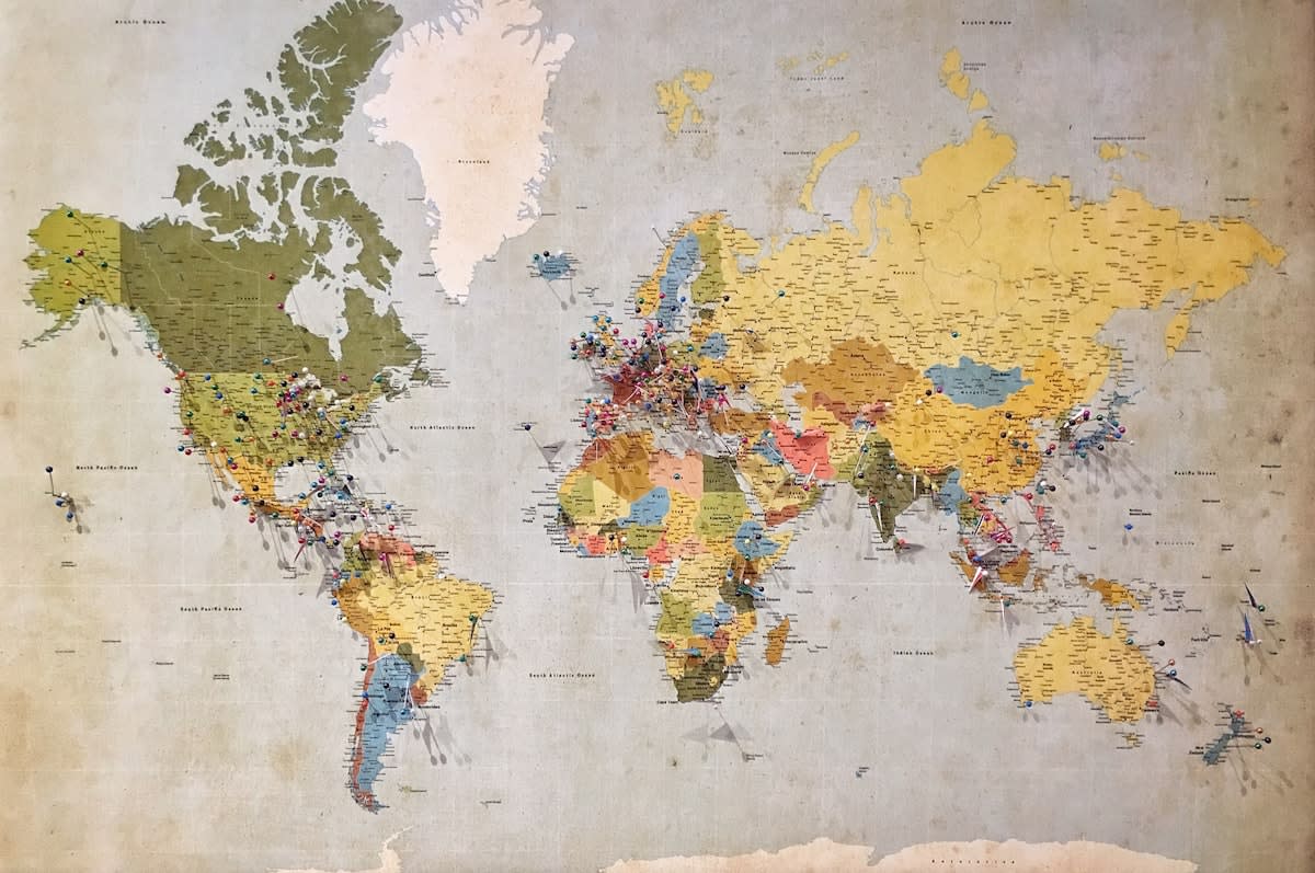Global medical partnership map