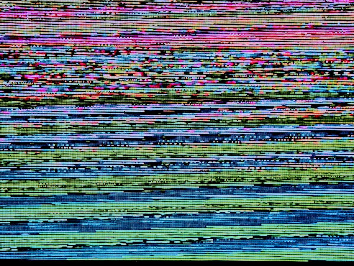 glitch art digital distortion