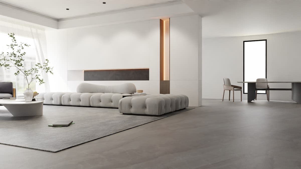 Modern minimalist apartment interior