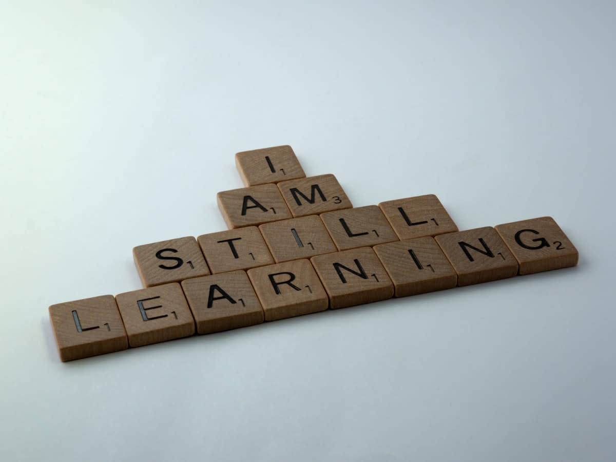 Person learning a new complex skill