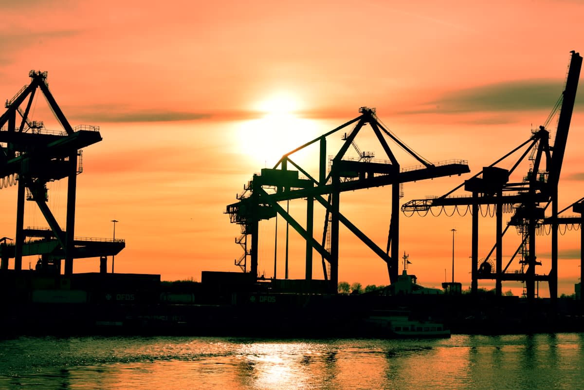 Industrial shipping port