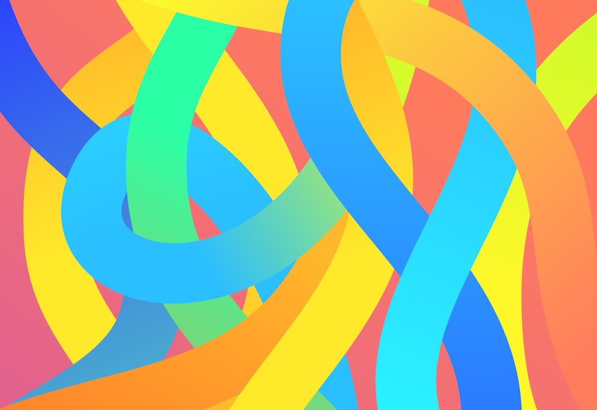 High contrast bold graphic design with primary colors