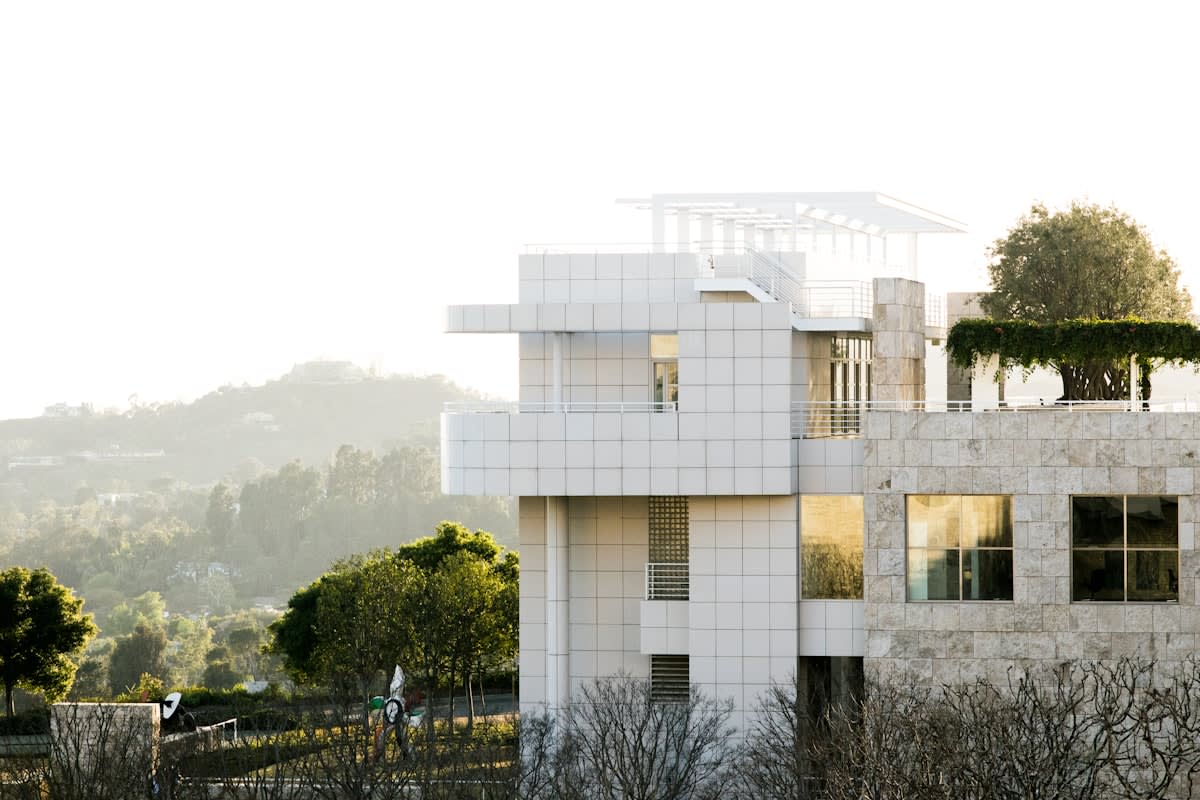 Modern sustainable architecture with large windows and natural light