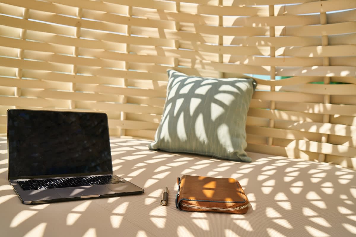Modern minimalist workspace with high-end tech