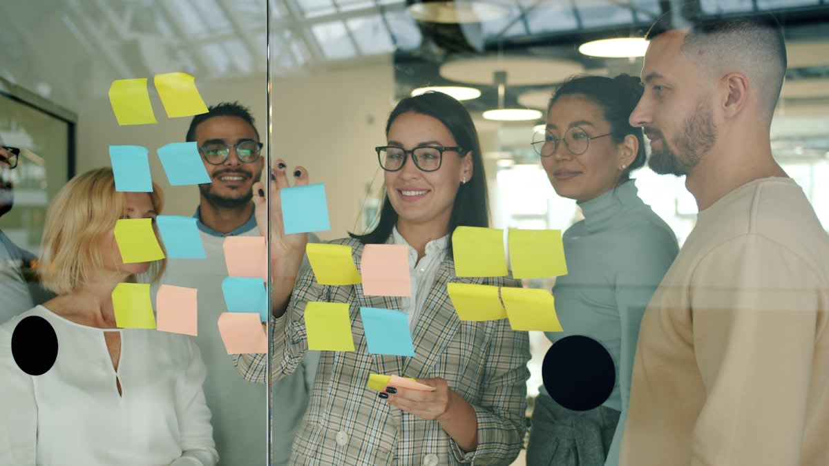 Diverse group of professionals in a collaborative setting