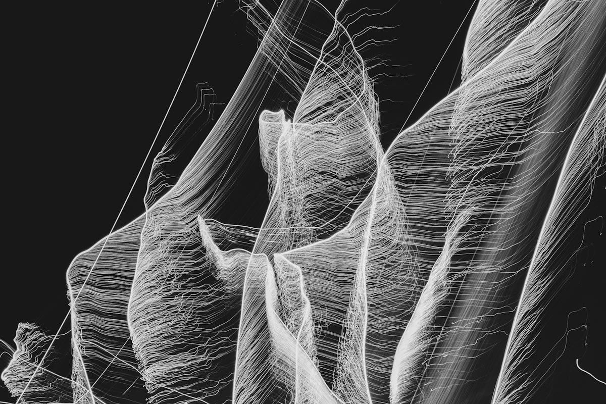 abstract visualization of neural connections strengthening under pressure