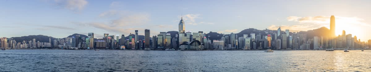 Digital network lines connecting global city landmarks