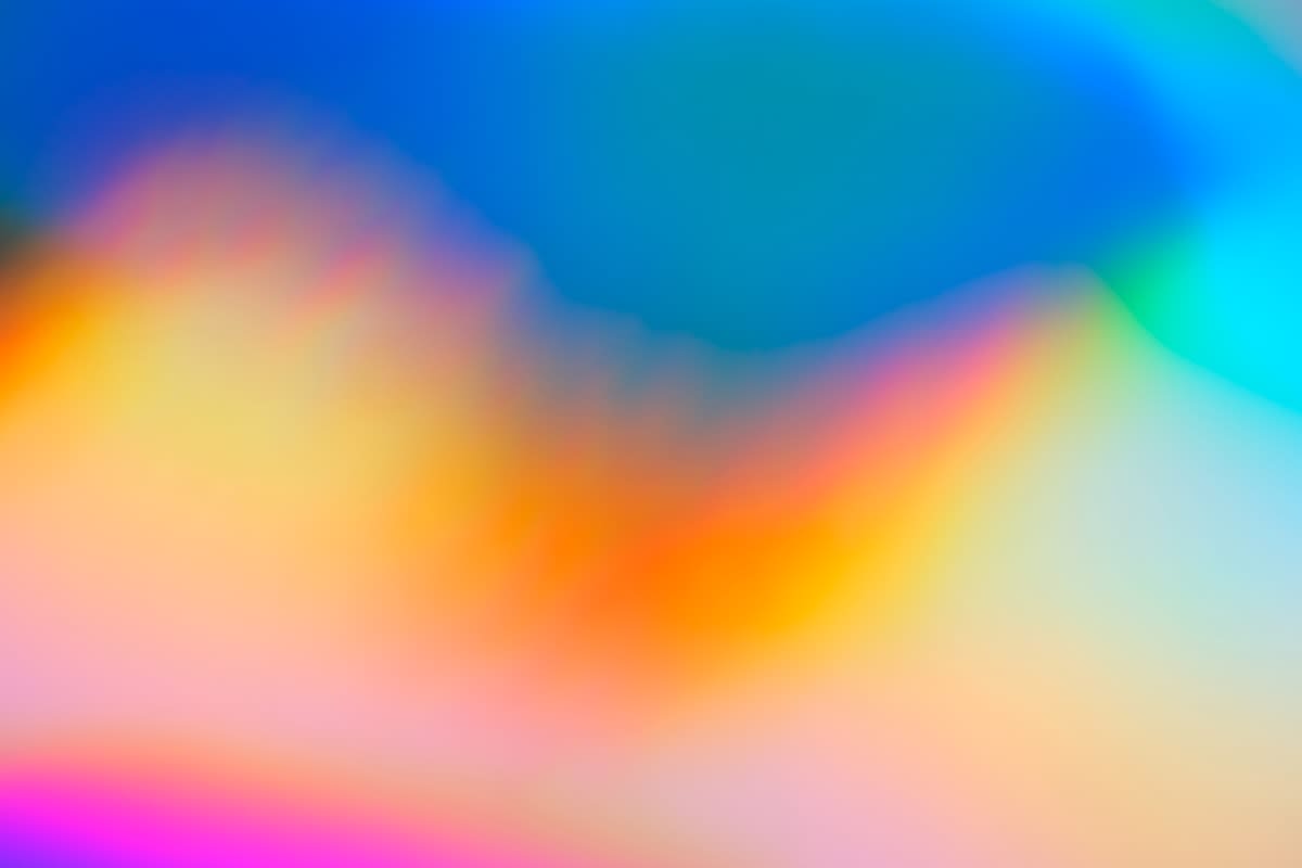Abstract distorted neon colors and shapes