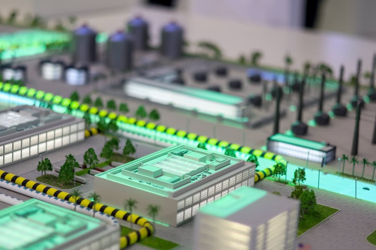 Smart city energy grid visualization