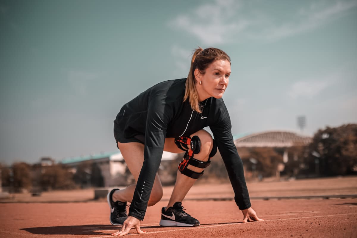 Athlete using neural stimulation device