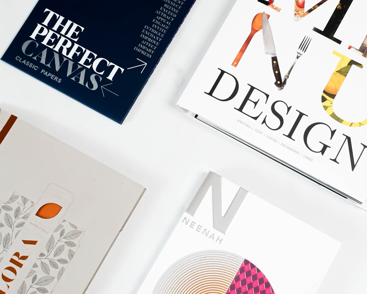 Graphic design showing high contrast and eclectic typography