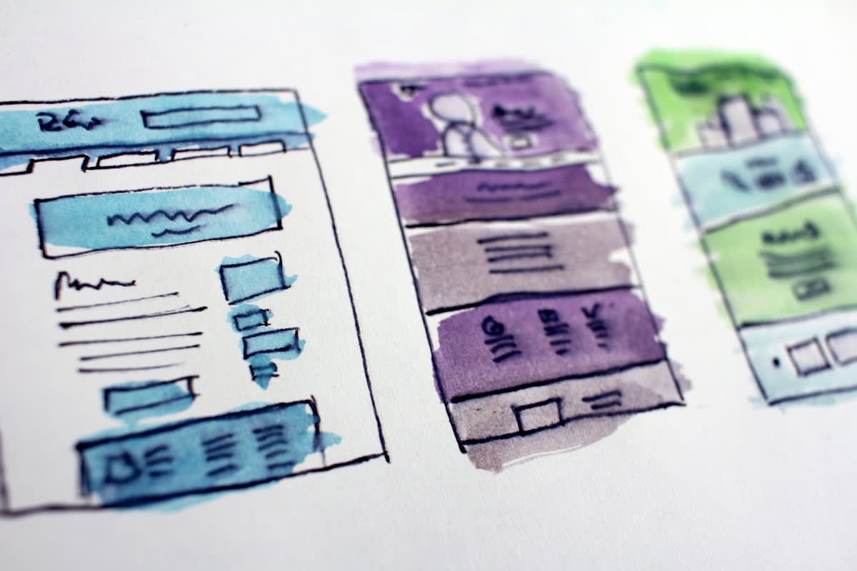 Close up of a diverse set of UI components on a screen