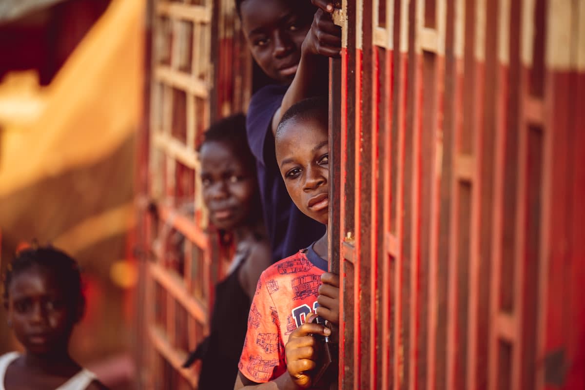 Close up of a smartphone screen showing a mobile money transaction in West Africa