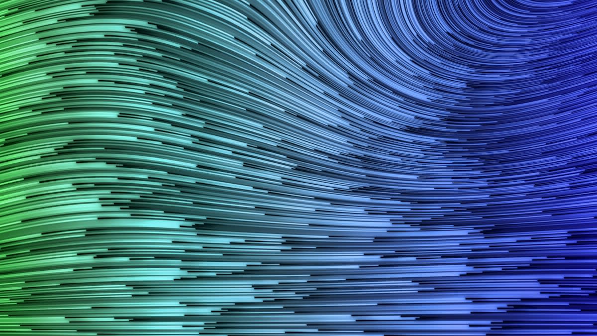 Abstract visualization of probability distributions and bell curves