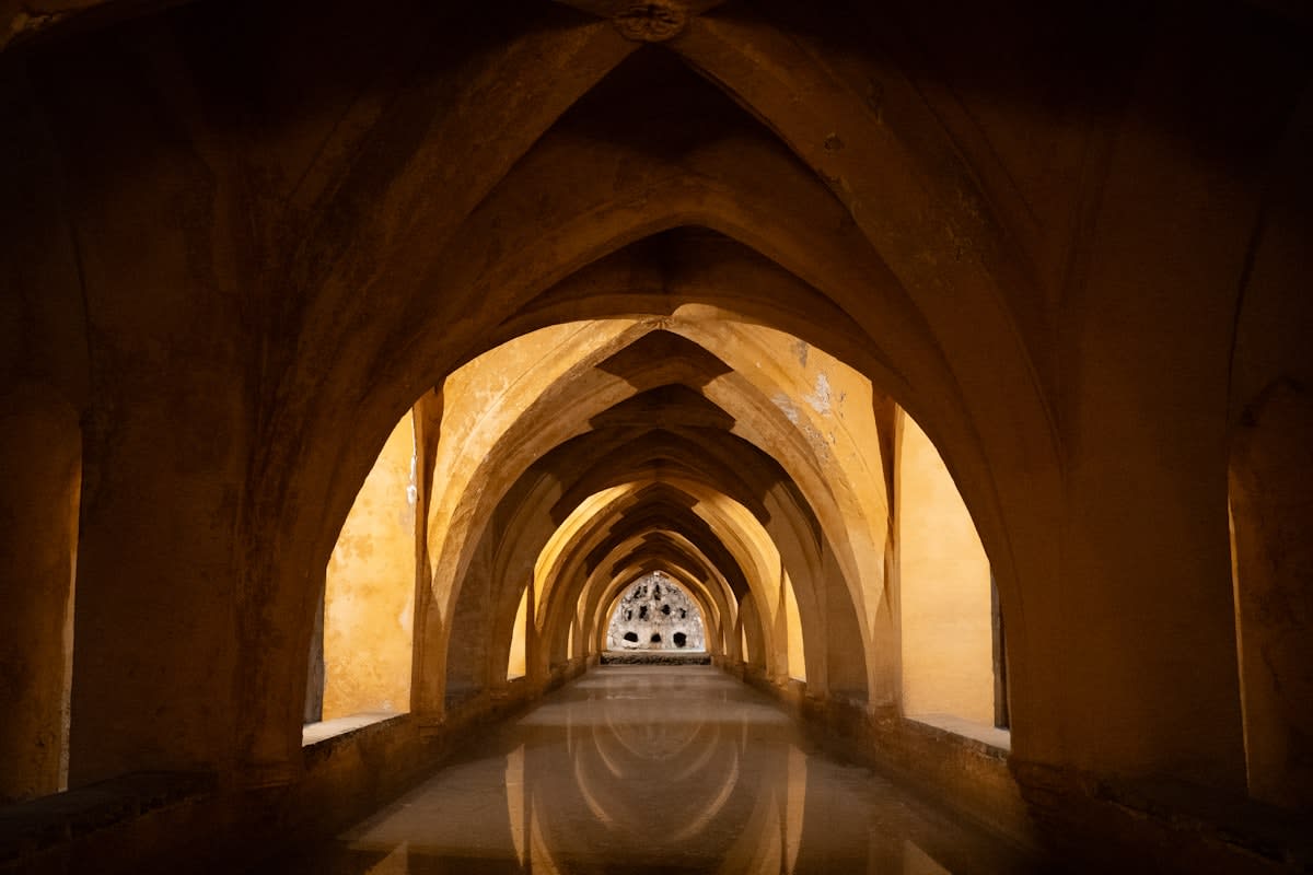 Ancient underground water tunnel