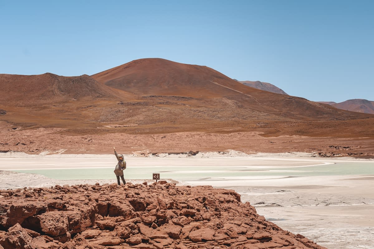Lithium salt flats in the Andes
