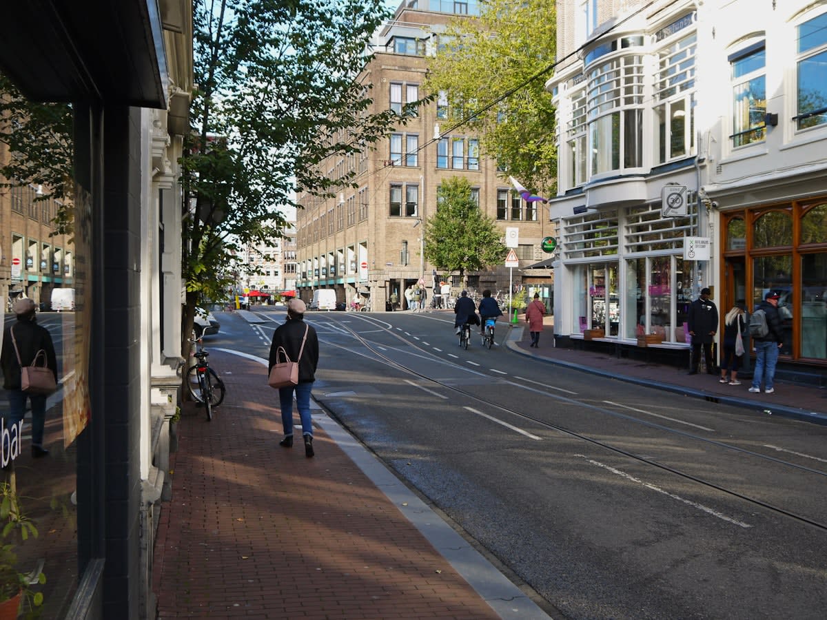 European secondary city street view