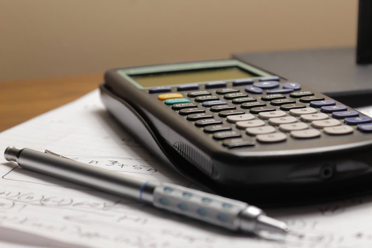 Financial charts and calculator