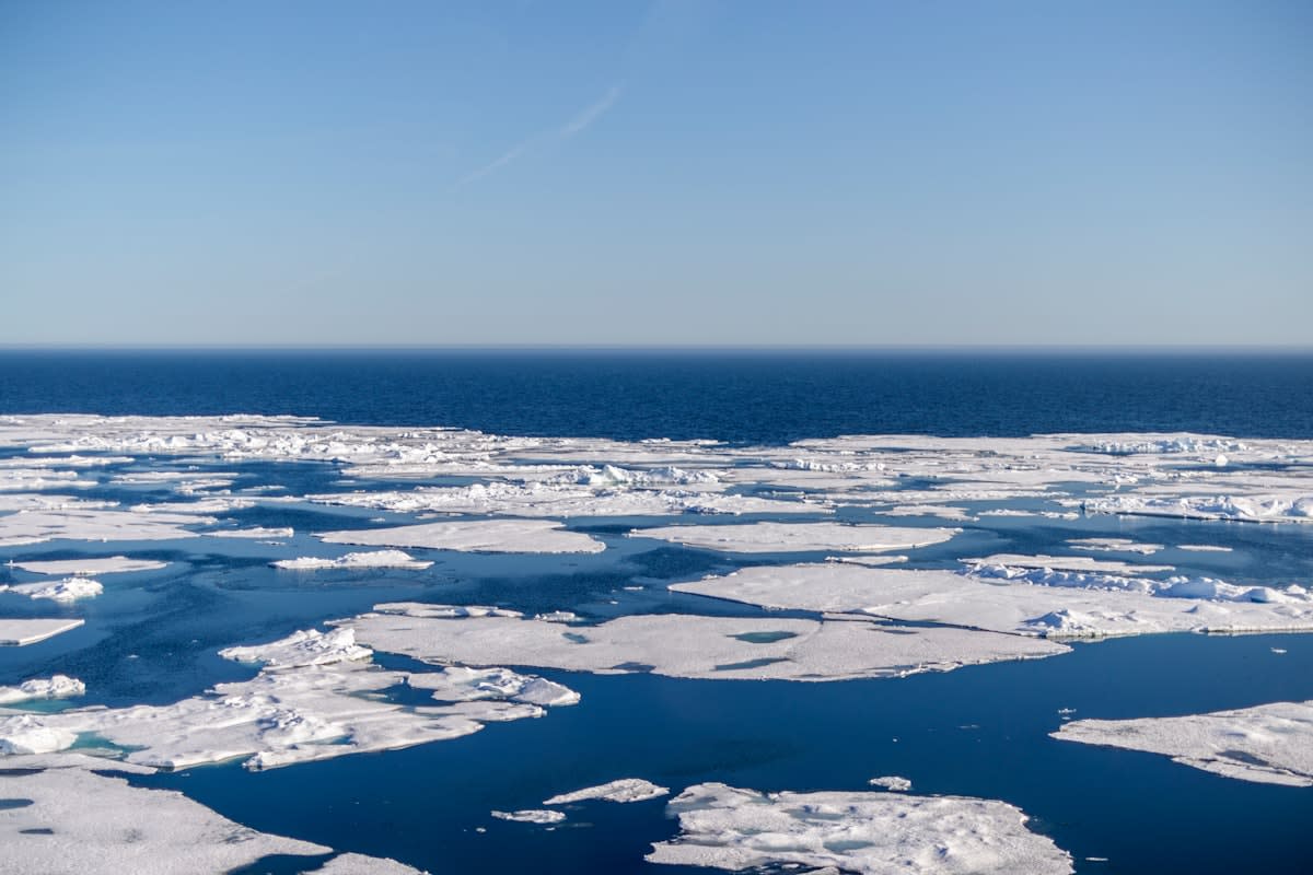 Aerial view of Arctic Tundra