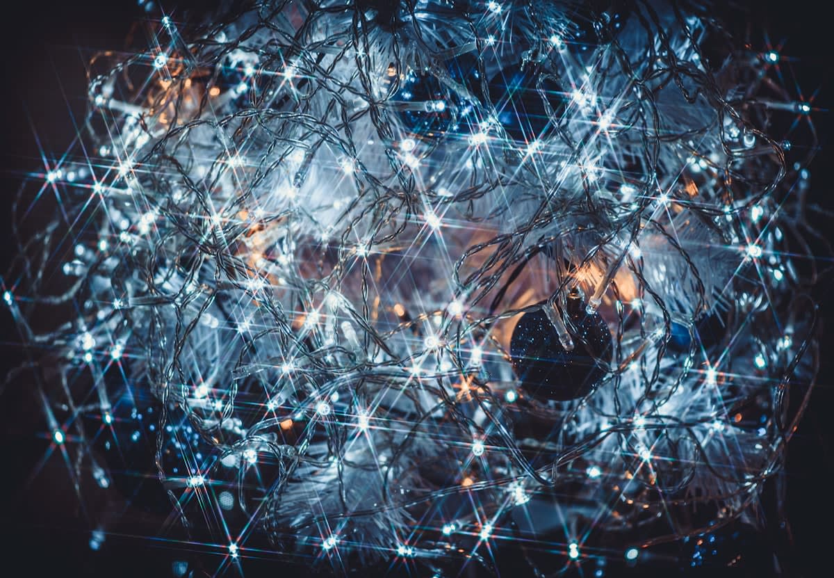 global network of glowing connections