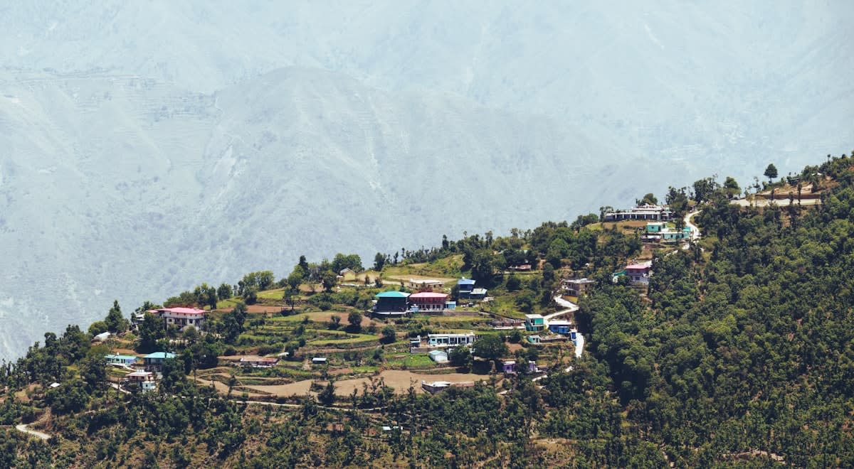 High altitude mountains and local community