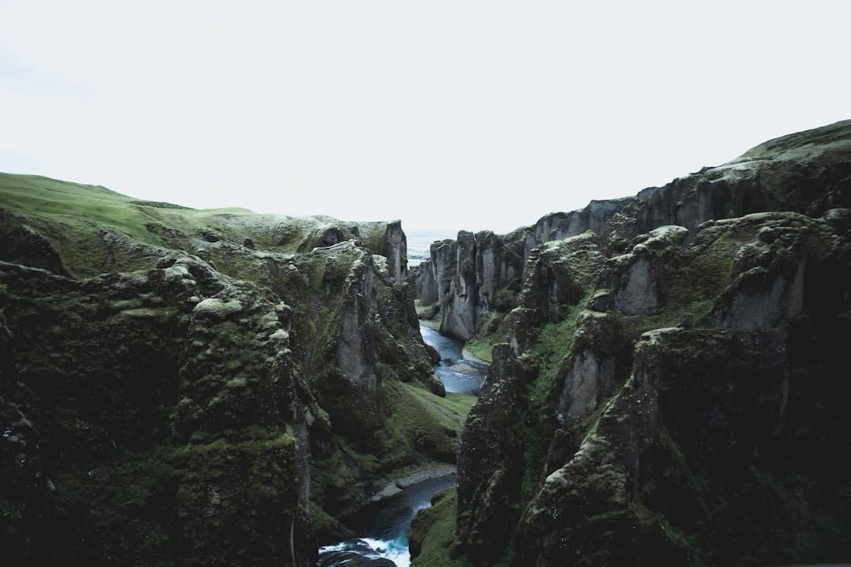 Icelandic basalt landscape