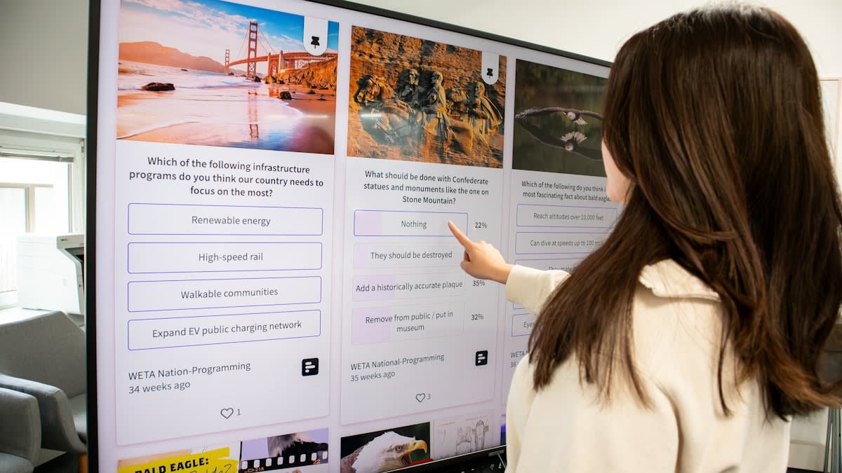 User interacting with a complex digital interface