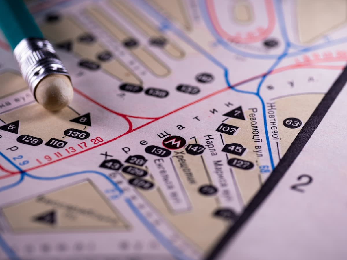 A conceptual image of a human brain integrated with a city map
