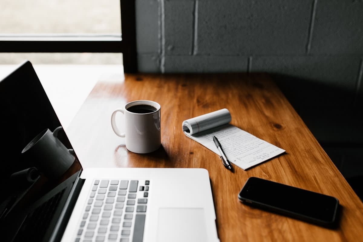 Clean workspace with minimal distractions