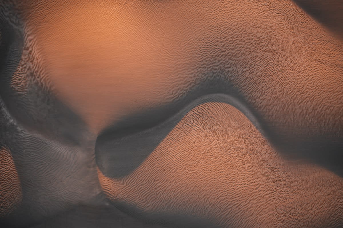 Surreal AI generated abstract figure in a void