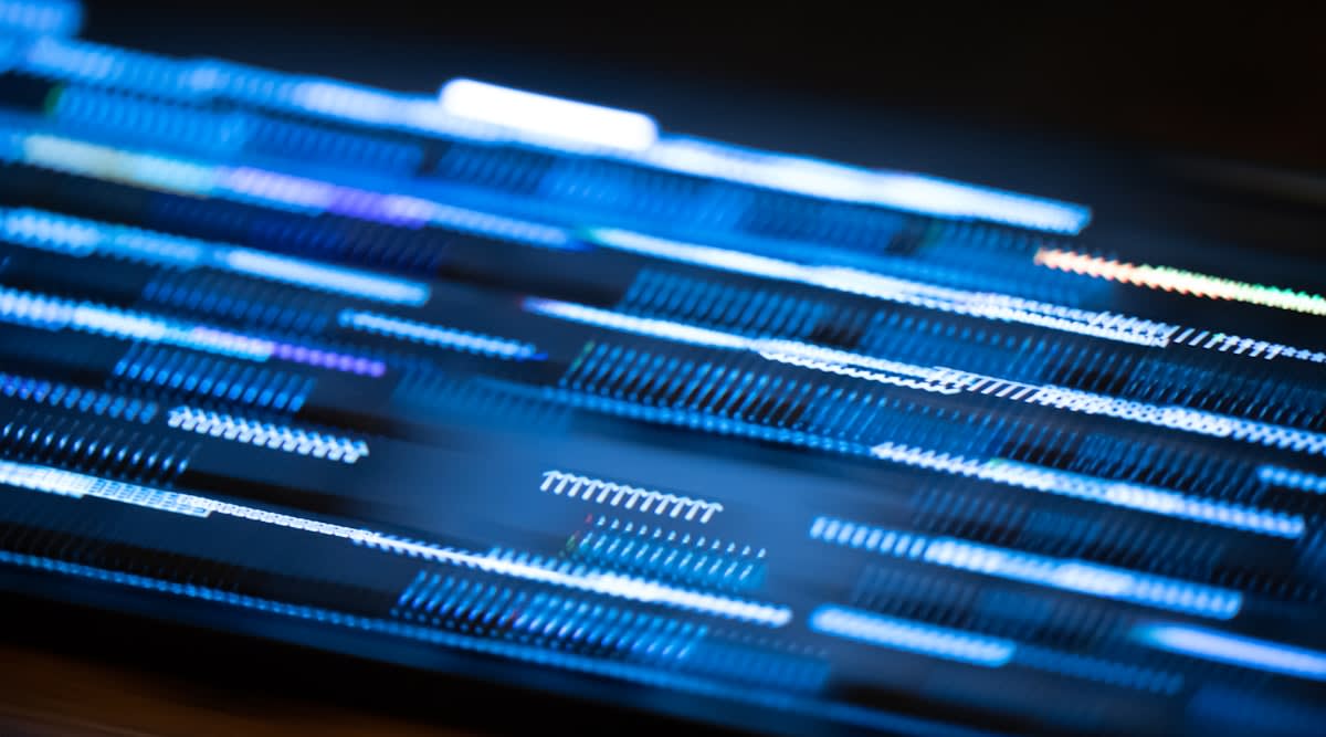 Close up of a smartphone screen showing signal bars